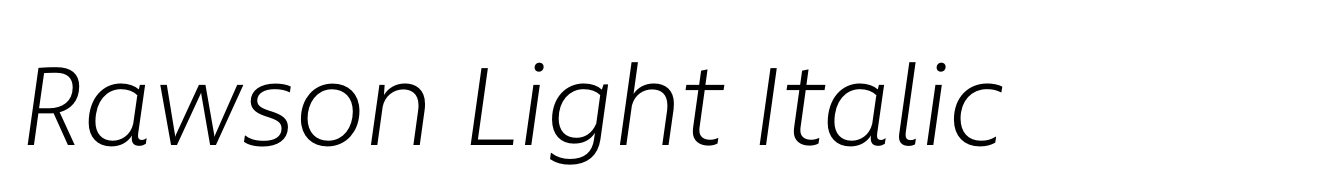 Rawson Light Italic